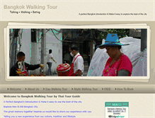 Tablet Screenshot of bangkokwalkingtour.com